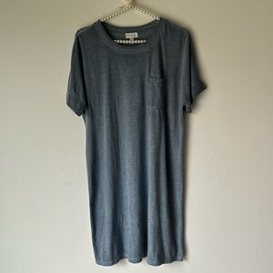 Olivia sky blue t shirt dress size Small with pocket in front